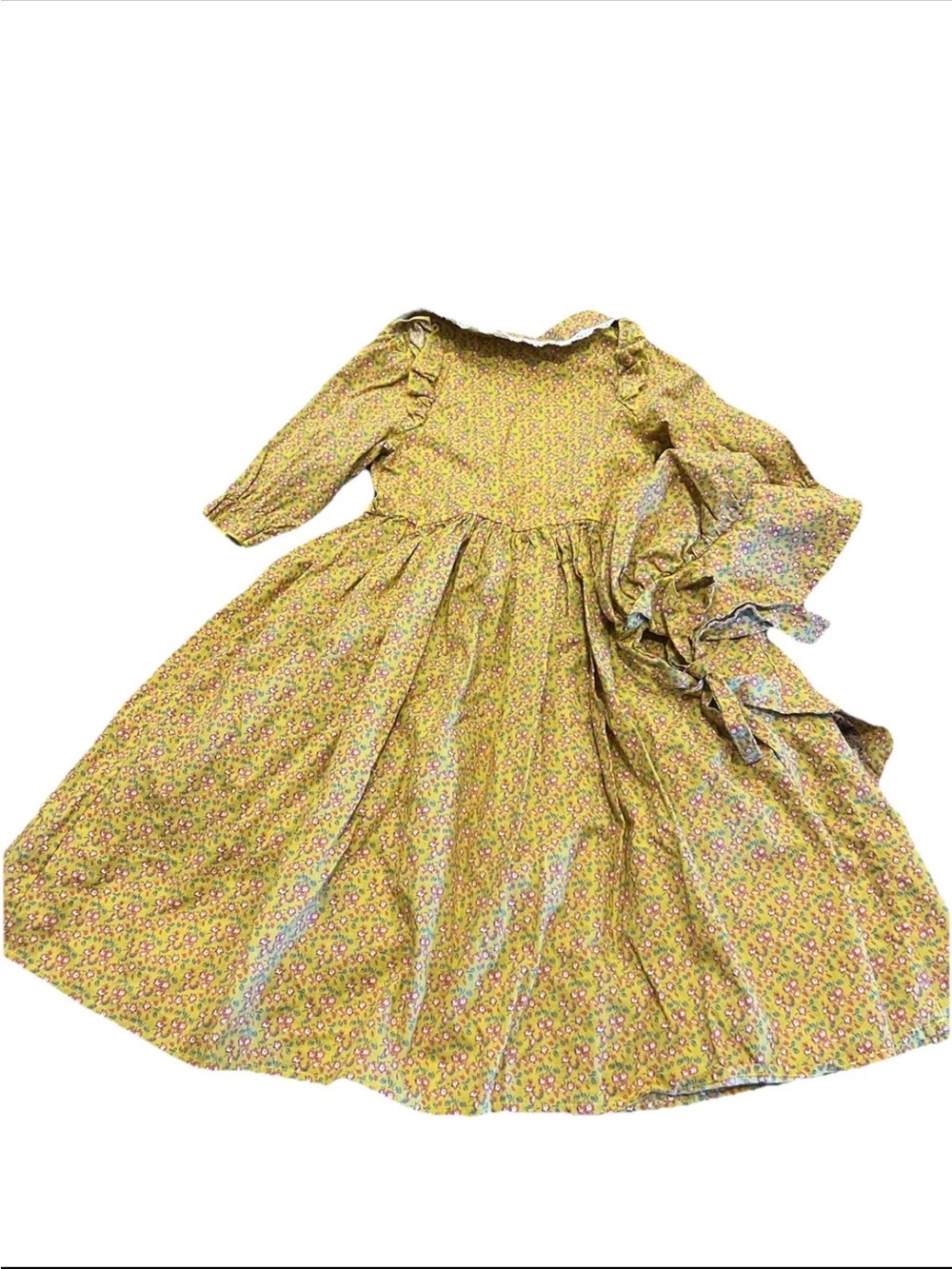 Relibeauty Dress 110 Girls Size 5 Pioneer Cottagecore Costume Dress With Bonnet - Picture 9 of 9